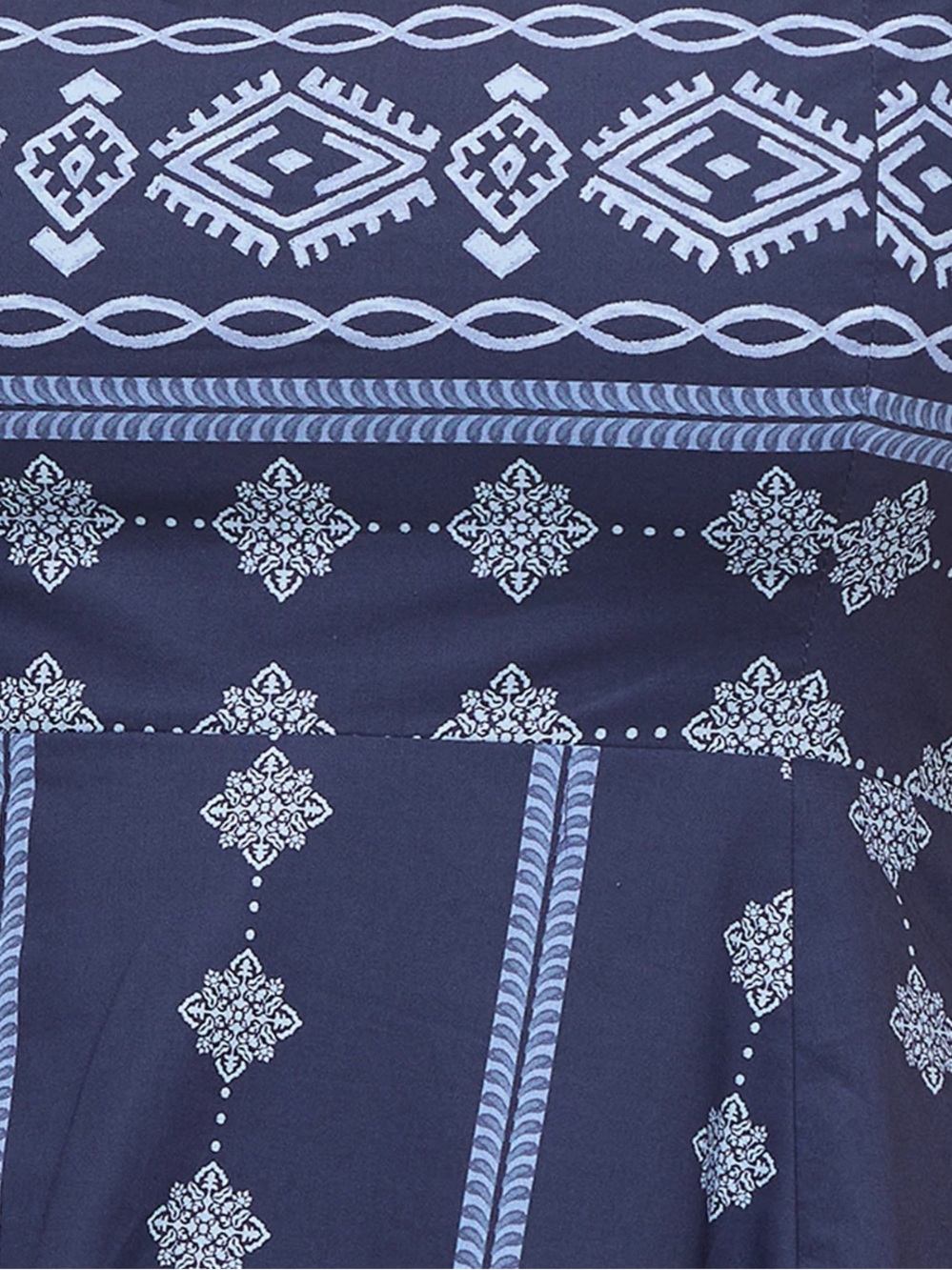 Hill House Home The Matilda Mini Dress in Navy Diamond Batik Navy White XL - Picture 4 of 10